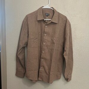 Benny Gold Herringbone Flannel Button-Up Shirt